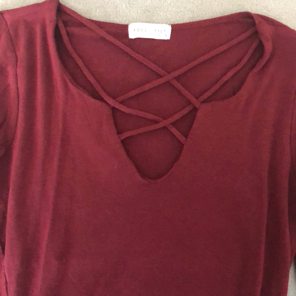 Full Tilt Long sleeve one piece. Buttons on bottom - Picture 4 of 5